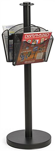 Stanchion Post with 2 Literature Pockets for Hotel Lobbies Stanchion Post with 2 Literature Pockets for Banking Centers