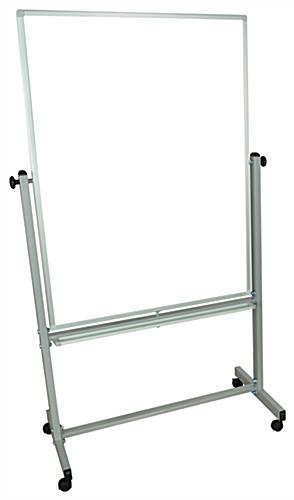 Rollable Whiteboard with Magnetic Surface Rollable Whiteboard with 4 Wheeled Base