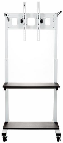 Crank Adjustable TV Cart is 30" Wide 30" Wide Crank Adjustable TV Cart