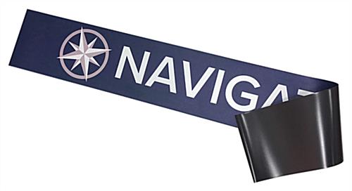 Magnetic Graphics for Navigator Series Tablet Floor Stands With Full Color Front Print Full color front printed magnetic graphics for Navigator series tablet floor stands