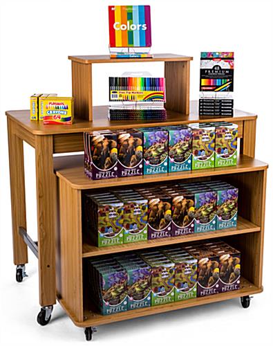 3 Tier Nesting Display Table Set - Furniture Bundle Includes 2 Pieces 3 tier nesting display table set of 2 pieces