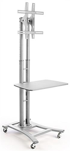 28” Shelves are Height Adjustable Silver LCD TV Stands