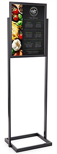 20-1/2 x 67 x 15-Inch, Black Free-Standing Poster Frame 18" x 24" Poster Display Stand