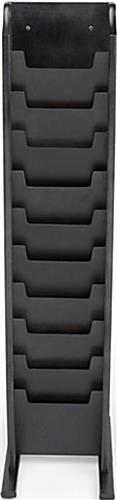 Black Double Sided Magazine Stand has (20) Pockets Black Double Sided Magazine Stand