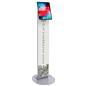 Magnetic tablet kiosk stand with floor anchors