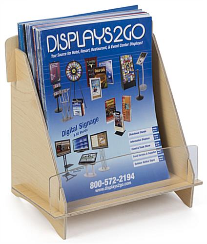 Flat Pack Magazine Display with 1 Wide Pocket Flat Pack Magazine Display for Travel Agencies