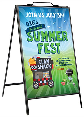 A-Frame Yard Signs with Black Finish A-Frame Yard Signs