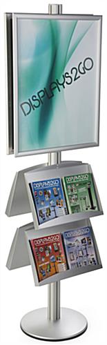 Silver 22x28 4 Pocket Poster Stand 22x28 4 Pocket Poster Stand with Aluminum Build