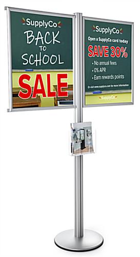 Acrylic Pocket & Multi Poster Floor Frame Literature Stand Multi Poster Floor Frame Literature Stand with Acrylic Pocket