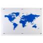 Coated surface dry erase whiteboard with custom graphics