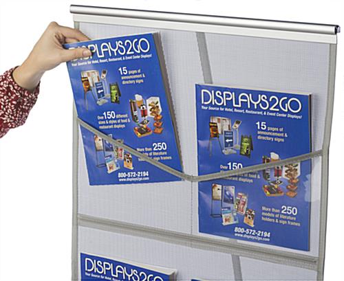 Pop Up Magazine Display has Clear Plastic Compartments