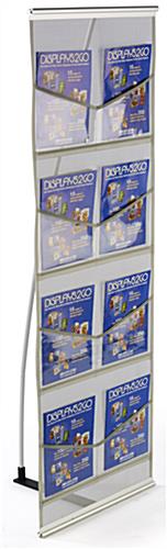 Pop Up Magazine Display with 8 Clear Pockets