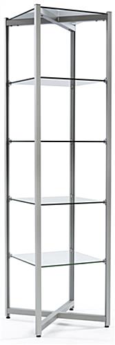 Glass Tower Shelves for Retail Stores Retail Glass Tower Shelves