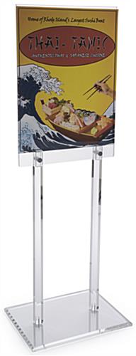 Double-Sided Clear Acrylic Display Poster Stand Acrylic Display With Poster Frame 22" x 28"