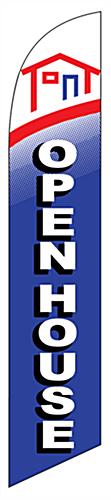OPEN HOUSE Outdoor Feather Flag on Polyester Polyester OPEN HOUSE outdoor feather flag