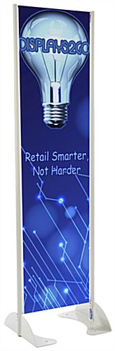 20” x 72” Gray Permanent Banner Stand with Double Sided Graphic, Spring Loaded Tension 20” x 72” Gray Permanent Banner Stand with Double Sided Graphic, Spring Loaded Tension