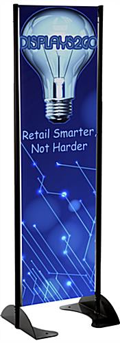 24” x 72” Black Permanent Banner Stand with Double Sided Custom Graphic on Heavy Duty Vinyl 24” x 72” Black Permanent Banner Stand with Double Sided Custom Graphic on Heavy Duty Vinyl