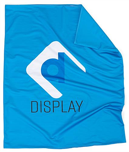Podium Case Graphic Wrap - Features Class A Fire Retardant Fabric podium case graphic wrap created with high opacity stretch polyster blend material