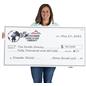Non-laminated giant custom novelty check for one time use