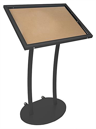 Freestanding Cork Board with Waterproof Rubber Gasket Seal Freestanding Cork Board