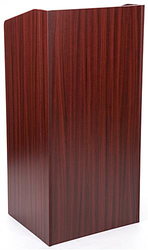 Collapsible Podium - Ideal for Trade Shows Collapsible podium with mahogany finish