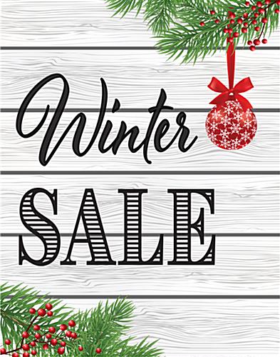 Multipack of Winter Sale posters with pre-printed artwork Multipack of Winter Sale posters with pre-designed graphics