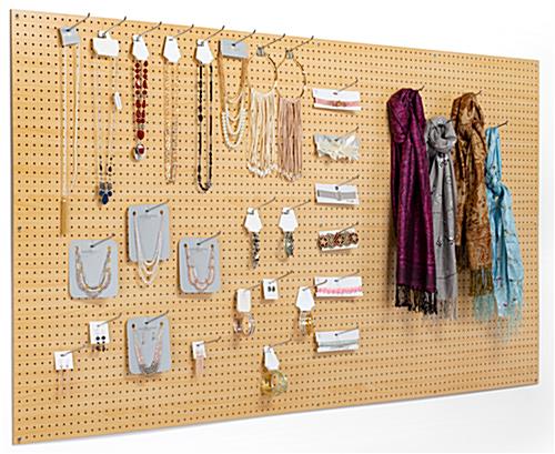 Pegboard Wall - Perfect for Home or Retail Natural pegboard wall