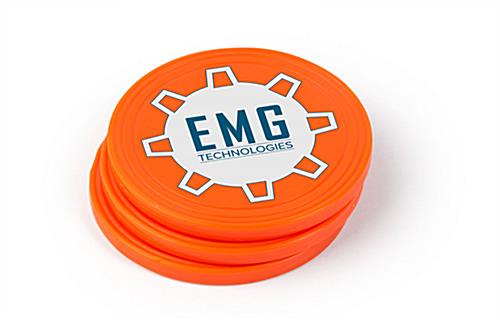 Large Custom Prize Drop Game Pucks With Custom Branding Large custom prize drop game pucks for trade show replacement
