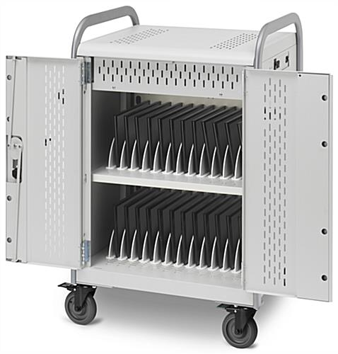 Laptop Charging Station, Recycled Steel Steel Laptop Charging Station