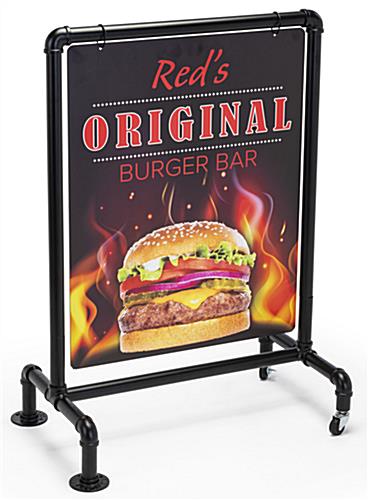 22 x 28 Outdoor Pipeline Display Sign - Ideal Display for Hotels and Boutiques 22 x 28 outdoor pipeline display sign with industrial piping