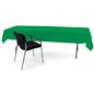 Kelly green rectangle tablecloths with machine washable design