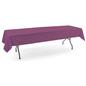 Purple rectangle tablecloths with polyester fabric