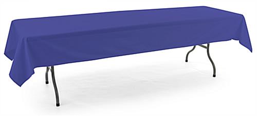 These Royal Blue Rectangle Tablecloths Do Not Requeire Dry Cleaning Royal blue rectangle tablecloths with machine washable material