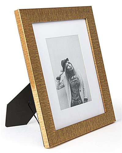 5 x 7 Photo Holder with Gold Metallic Profile 5 x 7 Photo Holder