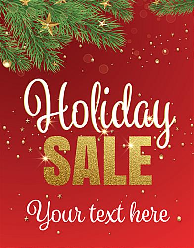 Customizable 18" x 24" "Holiday Sale" Shop Window Sign Predesigned 18" x 24" "Holiday Sale" Shop Window Sign