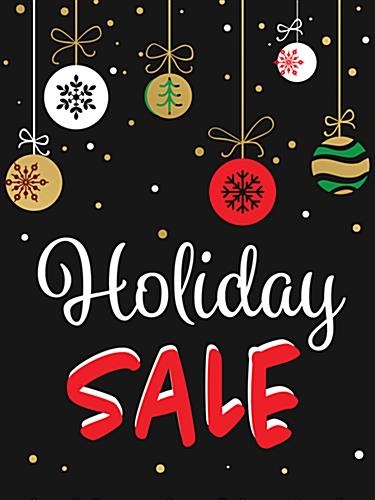 Store Window "Holiday Sale" Poster - Great for Retail Use Store window ”Holiday Sale” poster with digital printing
