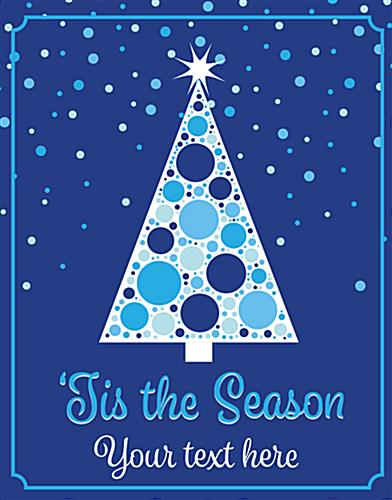 Front main shot of 22" x 28" "Tis the Season" Window Sign 22" x 28" "Tis the Season" window sign with custom text