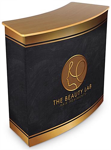 Wrap Around Graphic for CNTPUVL Promotional Pop-Up Counters - Showcase your Brand Wrap around graphic for CNTPUVL promotional pop-up counters with personalized front and side panels