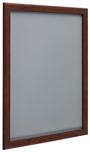 This Wood Effect Wall Snap Poster Frame Is Made of Durable Aluminum for Long-Lasting Use Wood effect wall snap poster frame with aluminum and vinyl construction