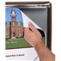 Wood effect wall snap poster frame with clear protective lens