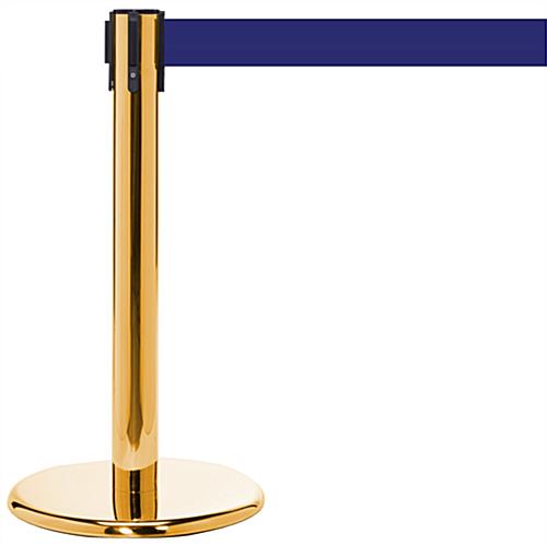 Polished 24" Crowd Control Post 24" Crowd Control Post with Brass Finish