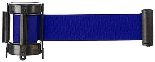 Blue Stanchion Belt Measuring 6.5' Long Blue Stanchion Belt Retractable