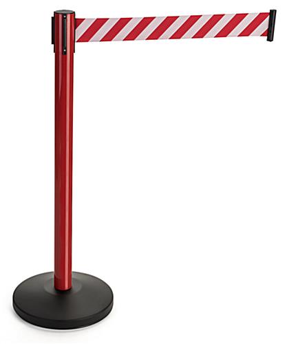 High-Visibility Retractable Reflective Belt Weighted Stanchions Reflective Belt Weighted Stanchions High Visibility Retractable