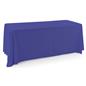 Royal blue polyester table cover with easy to maintain fabric