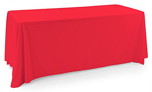 This Red Polyester Table Cover Is Perfect for Government Agencies Polyester table cover with red color