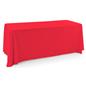 Polyester table cover with red color