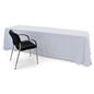 Machine washable white polyester table cover