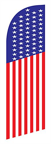 Patriotic Feather Flag Banner on Polyester Polyester patriotic feather flag banner