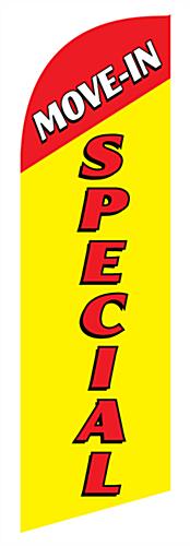 MOVE-IN SPECIAL Yellow Banner Flag for Outdoor Outdoor MOVE-IN SPECIAL yellow banner flag