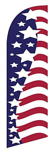 American Flag Feather Flag with Patriotic Theme Patriotic American flag feather flag